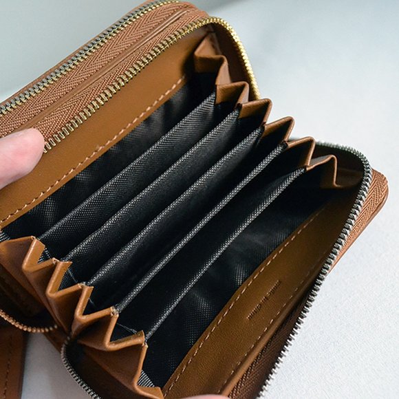 WANT Les Essentiels Women's Mini Petra Double Zip Card Holder - Picture 5 of 8